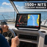 Écran tactile extérieur anti-reflet (AG) 1500 nits, lisible en plein soleil, 15,6'' 18,5'' 21,5'' 24'', étanche IP67, pour applications marines