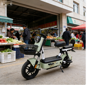 Bicicletas Eléctricas para Adultos al por Mayor, Motor sin Escobillas de 350W con Freno de Tambor, Controlador Silencioso de 6 Tubos, Neumáticos de Vacío de 14 Pulgadas. - Product Image 5