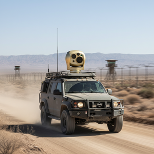 Gyroscope Stabilized Vehicle PTZ Thermal <b>Camera</b> 1280x1024 High Resolution <b>Night</b> <b>Vision</b> IP66 Waterproof Drone Detector for Border - Product Image 1