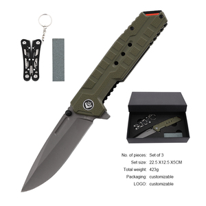 Bochen taktik katlanır bıçak Set çok amaçlı pense bileme taş G10 kolu cep bıçaklar kiti EVA kutusu hediye erkek arkadaşı için - Product Image 2