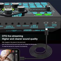 TNH SX91 Interface audio professionnelle pour carte son en direct avec fonction d'annulation du bruit à effets multiples pour la diffusion en direct