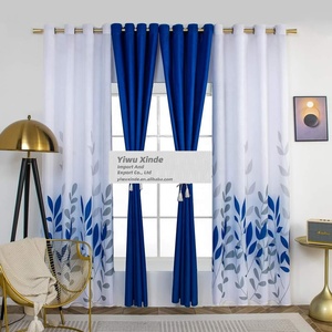 Tùy chỉnh 4/5/8 miếng Vua kích thước đầy đủ màn cửa sẵn sàng để tàu Polyester rèm cửa thiết lập với phù hợp với đệm bao gồm - Product Image 3