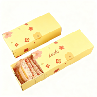 Faveur de mariage personnalisé gaufré pâtisserie Biscuit boîte d'emballage rose couvercle et Base boîte à biscuits pour les petites entreprises