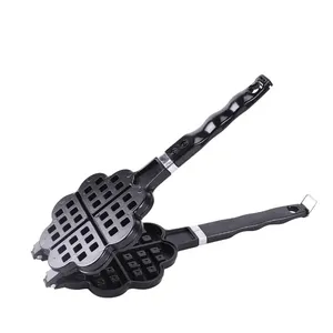 Die Cast nhôm Waffle maker Pan Hình dạng hoa double side nướng PAN Baking Pan