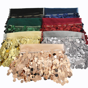 Meetee XP104 17cm Aksesoris Jahit Pakaian Pertunjukan Tari Buatan Tangan DIY Payet Warna-warni Rumbai Pita Trim Renda - Product Image 3