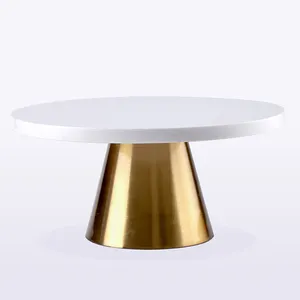 Factory Outlet Wholesale Marble Cake Stand with Gold Metal Base &Cake Holder Stand