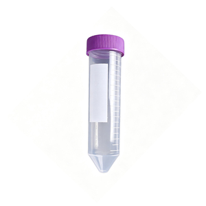 Tubo de centrífuga de plástico de 15 ml con tapa de rosca graduada para uso en laboratorio - Product Image 1