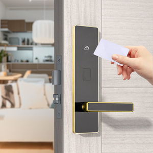 Modern Golden Stainless Steel RFID Smart Lock for Wood Doors Hotel Software Cloud Storage T57 <b>Access</b> <b>Control</b> <b>Card</b> System S1 Gold - Product Image 5