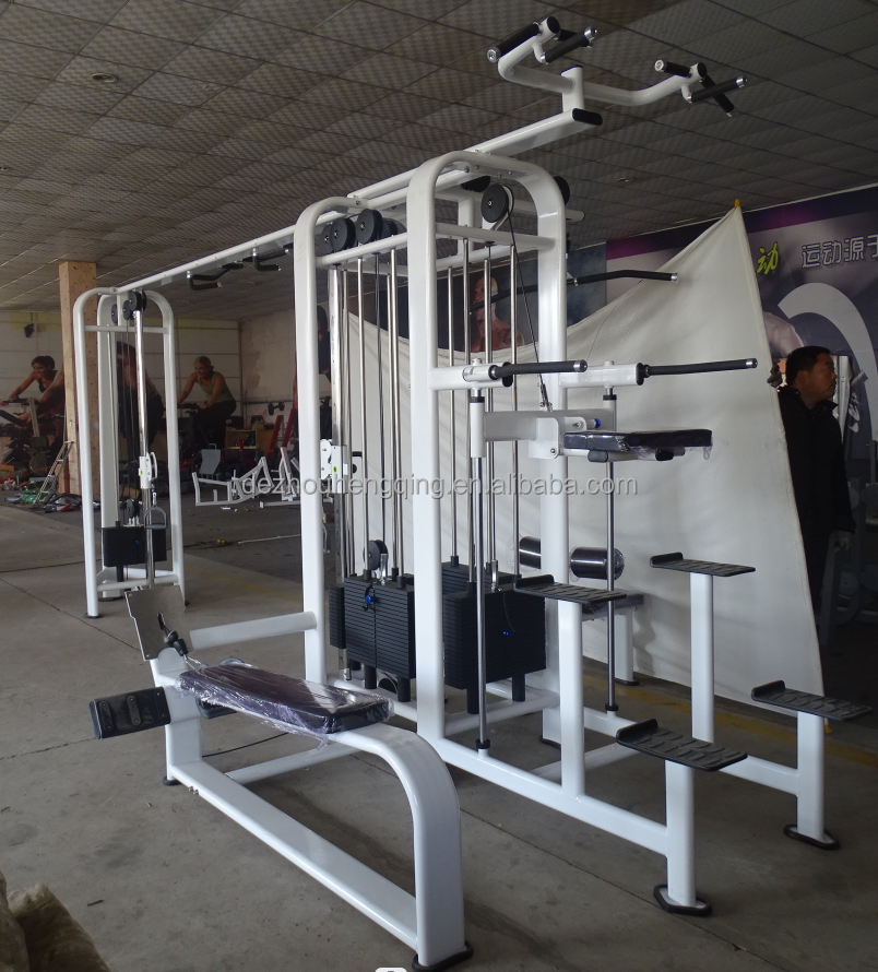 Professional Home Gym Equipment Multi Funtion 5 Station Crossover+Cable Machine Fitness & Bodybuilding