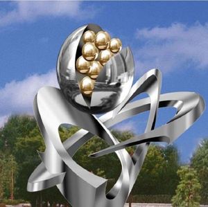 Sculpture Moderne Grande en Bronze et Cuivre pour Jardin, Statue Abstraite Commémorative Henry Moore pour Extérieur - Product Image 4