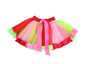 بيع بالجملة تنورة فتيات بألوان قوس قزح تنورة فتيات أميرات طبقات تنورة قصيرة من التل من الساتان تنورات باليه تنورات رقص الباليه - Product Image 6