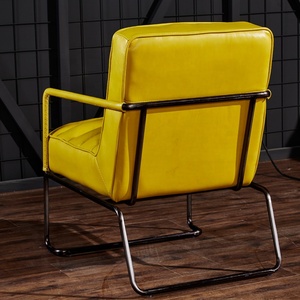 <span class=keywords><strong>Venta</strong></span> al por mayor marco <span class=keywords><strong>de</strong></span> metal sillón <span class=keywords><strong>de</strong></span> cuero genuino <span class=keywords><strong>de</strong></span> la vendimia Silla <span class=keywords><strong>de</strong></span> ocio asiento tapizado <span class=keywords><strong>de</strong></span> muebles - Product Image 4