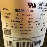 Compresseur rotatif AC compatible Mitsubishi Electric authentique en gros TNB306FPGMC 208-230V monophasé 60Hz
