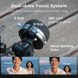 SmallRig 4745 için Follow Focus F50 Kademesiz Sönümleme Video Odak Kontrol Sistemi DSLR Sinema Kameraları için Paslanmaz Çelik Dişli - Product Image 5