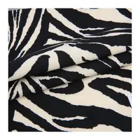 Tessuto 96% poli 4% spandex animale zebra motivo leopardo stampa tessuto personalizzato doppio strato 4 vie tessuto lycra elasticizzato per abbigliamento