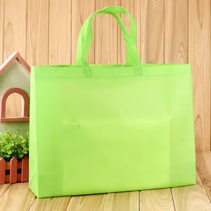Folding Shopping PP Non Woven Tote Bag Recyclable Bag Silk Printing Eco Promotional Shopping Non Woven Bag In Stock