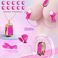 Vibrierende Nippelklemmen, verstellbare Klemmen mit Fernbedienung, Nippelvibrator, intimes Zubehör für Frauen und Paare, Sexspielzeug