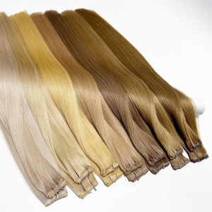 Blonde dimensionnelle balayage # T20P20/60A Invisible Thin <span class=keywords><strong>Secret</strong></span> Micro Bead Genius Weaving Wefts Super Double Drawn Wholesale - Product Image 2