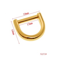 Logo Kustom Pabrik, Cincin D dari Logam Paduan Seng untuk Tali Tas dan Dompet, Grosir