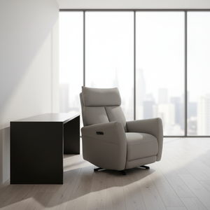 <span class=keywords><strong>Sillón</strong></span> Reclinable Eléctrico de Doble <span class=keywords><strong>Motor</strong></span> para Hogar Inteligente, de Cuero Genuino, para Oficina y Hogar, Incluye Cuero Genuino - Product Image 5
