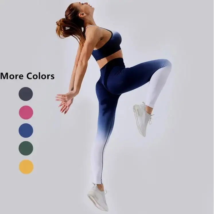 OEM özel Logo şık dijital baskı Yoga tayt yüksek bel Slim Fit benzersiz moda renk spor salonu pantolonu spor giyim
