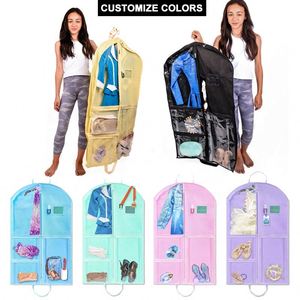 Free Sample 40 design clear fashion Garment Bags for Hanging Dance Dress <b>Clothes</b> Storage Garment Bag Dust <b>Cover</b> oem - Product Image 2