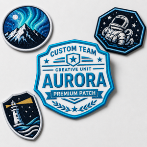 Badges brodés personnalisés en gros, écussons brodés thermocollants avec logo lettre personnalisé, patchs brodés tissés à repasser - Product Image 3