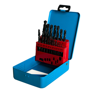 Juego de Brocas FIXTEC HSS 4241 Din338 de 19 Piezas, 1-10 mm, Vástago Recto Universal, FDBG1901K, Juego de Brocas HSS de 19 Piezas, FDBG1901K, FDBG - Product Image 1