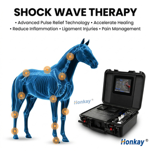 Appareil populaire de thérapie par ondes de choc pour massage musculaire profond des tissus, machine de récupération par ondes de choc pour chevaux et chats, pour usage domestique - Product Image 1