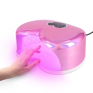 Hot Selling Pink <b>Wireless</b> Uv Gel Nail Dryer Led <b>Lamp</b> Rechargeable Heart Shape Nail <b>Lamp</b> - Product Image 2