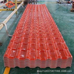 Foshan Synthetic Resin Roof <b>Tiles</b> ASA8 Corrugated <b>PVC</b> Waterproof Traditional Style For Roofing - Product Image 5