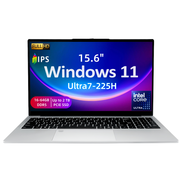 New Factory 15.6" Business Laptop AI Ultrabook Intel Ultra 5 125H 16GB/32GB DDR5 512GB PCIe NVMe SSD USB Type-C English Windows