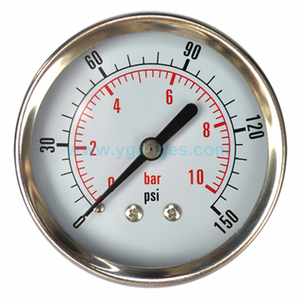 Modische Preisgünstige Miniatur-Bourdon-Rohr-Druckmessgeräte aus Edelstahl mit 1 Jahr Garantie - Product Image 4