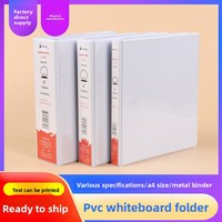 Carpeta de Archivo de PVC A4 con Doble Clip, Gruesa, con Clip de Varilla, Cubierta Impermeable, para Almacenamiento de Exámenes Escolares, Imprimible