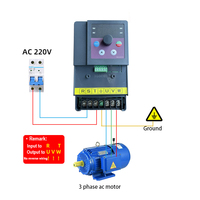 Variateur de fréquence économique haute performance et économique 900 Type 0.75KW/220V, certifié CE, directement de l'usine