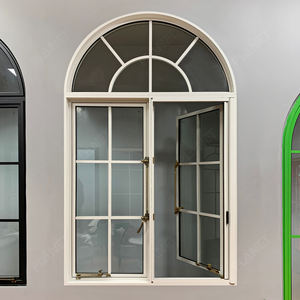 Fenêtres à <span class=keywords><strong>baie</strong></span> en aluminium de style français, fenêtres à battants, à vendre, prix des fenêtres à <span class=keywords><strong>baie</strong></span> en aluminium, verre pare-balles pour fenêtres de maison - Product Image 6