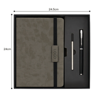 Nouveau bloc-notes en PU naturel résistant à l'usure et imperméable, bloc-notes professionnel imprimable avec logo pour le personnel des expositions, cadeaux de bureau