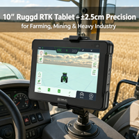 Tablette robuste 10 pouces IP67 1000 nits Octa-core GPS RTK CANBus RS232 4G LTE GNSS Précision ±2,5 cm pour l'agriculture et les véhicules