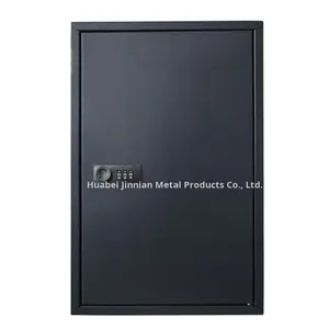 Boîte à clés murale rectangulaire en métal 48 bits avec serrure à clé en option, serrure à code, options personnalisables - Product Image 4