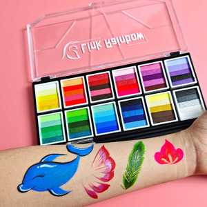 ชุดสีเพ้นท์หน้าและตัวสำหรับเด็ก สูตรน้ำ สำหรับแต่งหน้าบนเวที ระบายสีเพื่อศิลปะและความคิดสร้างสรรค์ - Product Image 5
