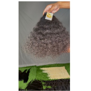 Cheveux bouclés non lavés de qualité supérieure, lot de 14 pouces, pour coiffure en salon et usage quotidien, disponible à bon prix - Product Image 1