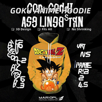 Vithas Industry Nouveaux sweats à capuche Anime pour hommes et femmes, pulls Goku décontractés, imprimés par transfert thermique, hauts à capuche