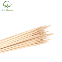Bâton de bambou écologique brochette Machine emballage 2mm-6mm taille finition polie sécurité alimentaire facilement nettoyé BBQ gril outils en gros