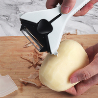 Multifunctionele 3-in-1 aardappel- en groentesnijder met verwisselbare messen en opbergkap
