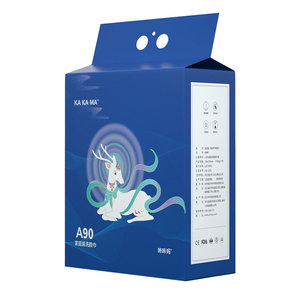 Ka Ka Ma A90 Serviettes nettoyantes pour le visage, 50 pièces, jetables, épaissies, double usage humide et sec, en coton doux, pack familial - Product Image 1