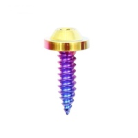Sekrup Torx Self-Tapping Titanium GR5 M3-M8 Anodized untuk Fairing Motor Sepeda ANBOR