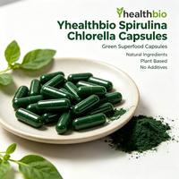 Poudre de Chlorelle Qualité Alimentaire, Microalgues Vertes en Poudre à Mur Cellulaire Brouillé, Chlorelle en Vrac pour Mélange Super Alimentaire, Boissons et Préparations Solides
