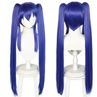 Parrucche Cosplay Anime Anogol FAIRY TAIL 100cm blu Natsu Dragneel Wendy wonder l Lucy Heartfilia Erza Scarlet parrucca Cosplay sintetica