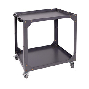Xe đẩy dụng cụ bằng kim loại và thép 3 tầng có ngăn kéo, tay cầm, xe đẩy kho hàng & bánh xe để lưu trữ dụng cụ, bàn làm việc thợ máy trong gara - Product Image 1