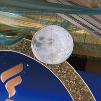 Décoration extérieure, modèle de lune gonflable, grands gonflables publicitaires, décoration lune étoile soleil, ballon avec lumière LED